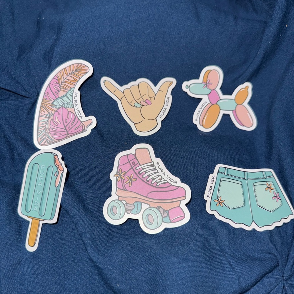 Summer Pura Vida Stickers